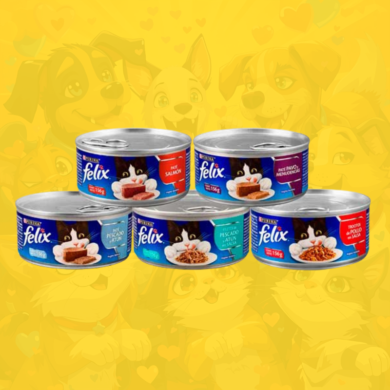 Lata de pate humedo felix