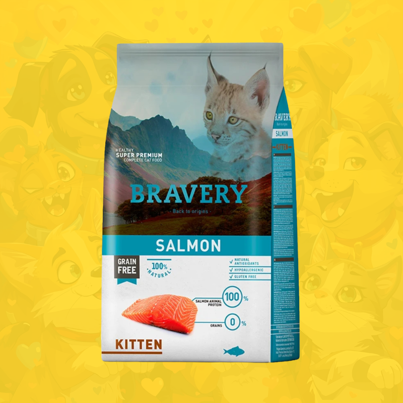 bravery salmón kitten 2kg