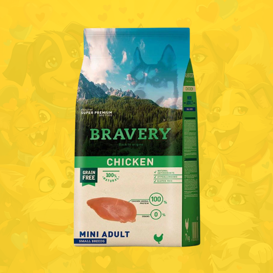 Bravery perro adulto mini chicken 2kg